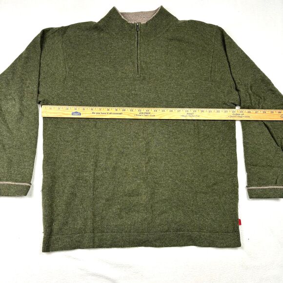 Mountain Khakis Pop Top Pullover Fleece Mens 2XL Green 1/4 Zip Jackson Hole XXL - Picture 7 of 7
